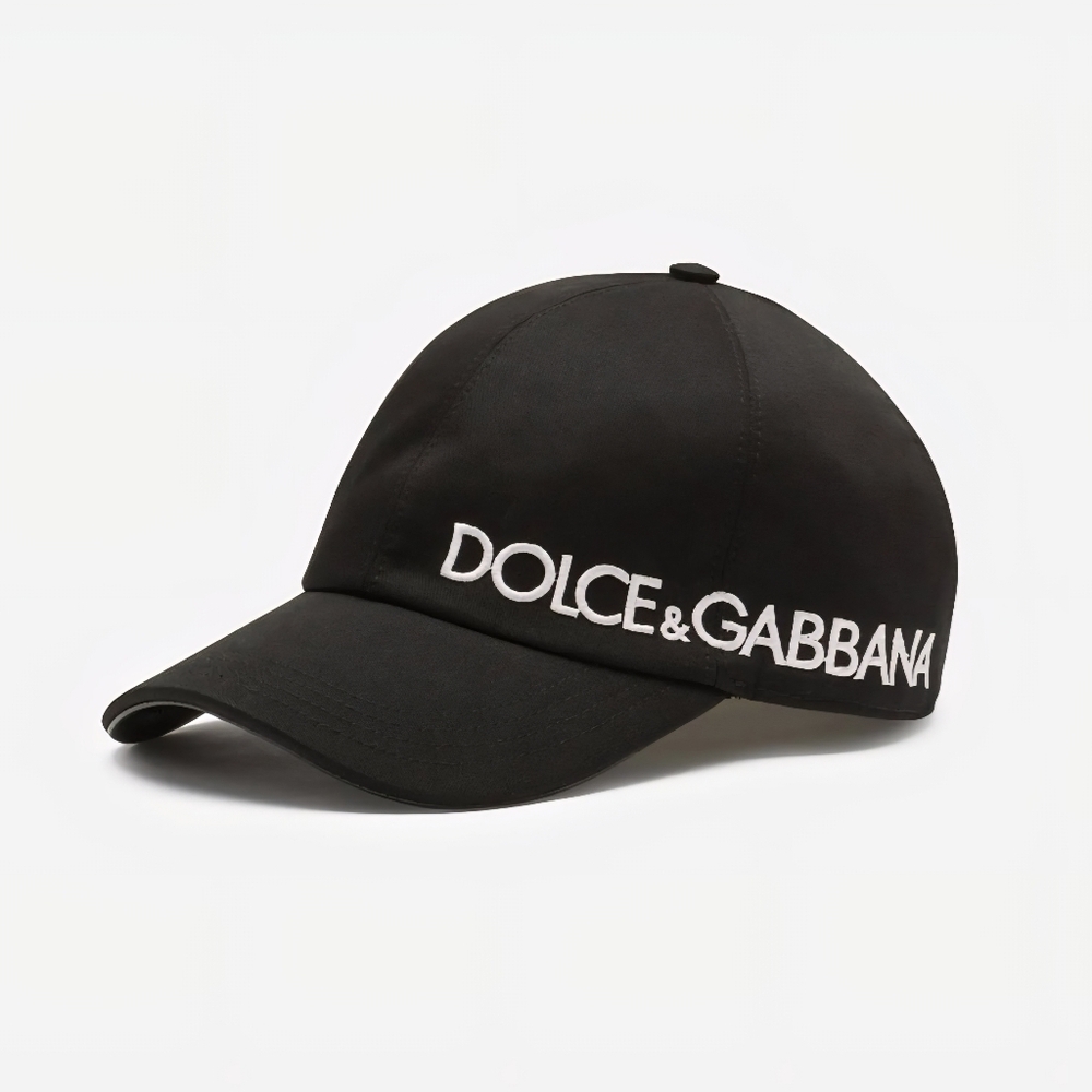 🛑SOLD‼️NWT Dolce & Gabbana Men's Baseball Cap with Embroidery White Logo